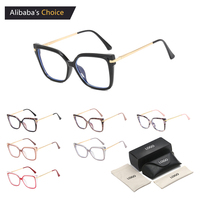 Lunettes de luxe personnalisées anti-lumière bleue, lunettes carrées anti-lumière bleue pour hommes 2026