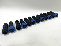 Prise mâle femelle M16 IP67 connecteur industriel étanche 2 3 4 5 6 broches pour équipement d'éclairage LED extérieur pour l'alimentation