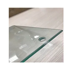 Cina produttore 12 millimetri thk temperato trasparente di vetro ufficio porta doccia partion di sicurezza formato del taglio di vetro di qualità CE