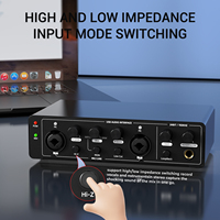 Carte son professionnelle Zimhome 2 canaux 192 kHz 24 bits, interface audio USB pour l'enregistrement