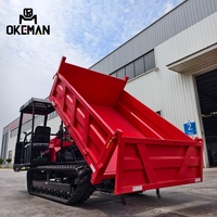 Nouveau véhicule de transport sur chenilles diesel OKEMAN 5 tonnes Euro 5, conduite à gauche, usage agricole/de construction, transmission manuelle, ultra haute performance