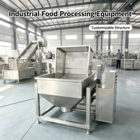 Cuiseur à bain-marie inclinable carré REALDOT, cuve de cuisson commerciale à décharge facile pour usine alimentaire et cuisine centralisée