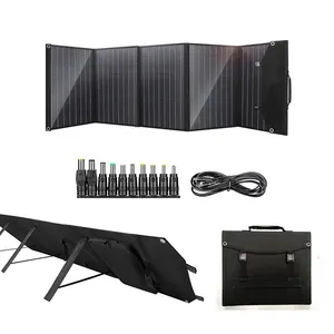 Mobiele Telefoon Oplader Draagbare Zonnepaneel 100W 120W Opvouwbaar Solar Charger Voor Mobiele Telefoon En Batterij