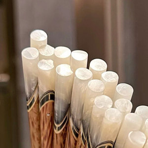 Palillos Chinos de Madera de Coco Vietnamita con Incrustaciones de Concha, Punta Lisa, Diseño Ondulado, Regalos Empresariales, Resistentes al Calor, Reutilizables y Lavables - Product Image 5