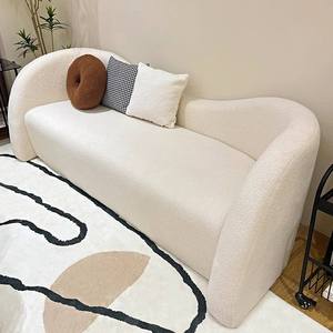 Modern Minimalist Luxury Wood Cat-ear Shaped Small <b>Sofa</b> <b>Bed</b> for Home and Villa Use - Product Image 1
