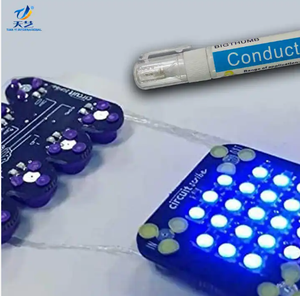 Stylo à encre conductrice de dessin de circuit portable pour les projets de programmation électronique bricolage, stylo de peinture conducteur de réparation de circuit - Product Image 2