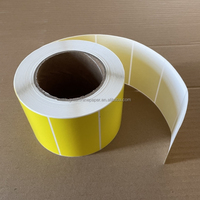 Rollo de Etiquetas de Papel Cromado Semibrillante de Alta Adhesión, Impresión Personalizada de Códigos de Barras, Etiquetas para Cajas de Envío para Impresora de Transferencia Térmica