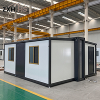 Nouvelle conception de maison préfabriquée pliable et extensible pour bureau, modulaire, 20 pieds, moderne