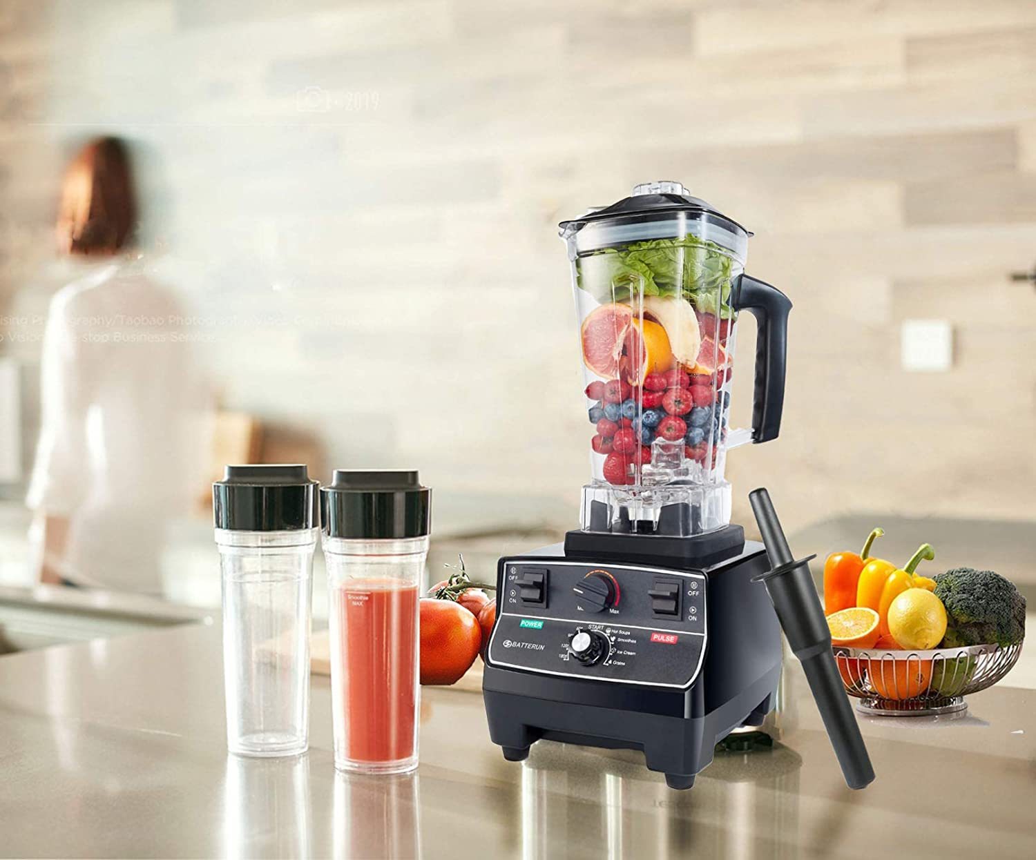 ブレンダー Blender ミキサー 4つの容器付き 2000W | ヤマダウェブコム