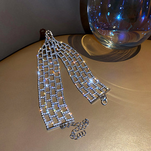 Ikat Leher Berlian Wanita, Kalung Choker Tulang Leher Rantai Berlian - Product Image 4