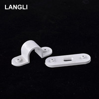 Clip de tuyau en PVC plastique 16/20/25/32/40 mm, support de tuyau d'arrosage de jardin, serrage de tube en U, fixation de tuyau