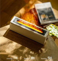 Diffuseur d'huiles essentielles électrique à flamme, humidificateur d'air ultrasonique USB à brume froide 150 ml pour la maison et la pièce, parfum d'ambiance