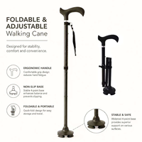 Bâton de marche en fibre de carbone avec poignée ergonomique souple - une aide à la mobilité légère pour le corps humain.