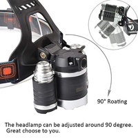3000 Lumens lampe frontale Rechargeable imperméable à l'eau Led 30W lampe frontale haute puissance
