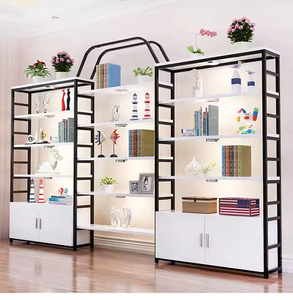 Vitrina Exhibidora de Cosméticos Personalizada <span class=keywords><strong>para</strong></span> Muebles de Tienda Minorista con Estantes de Pared de Supermercado, Material de Madera y Metal - Product Image 2