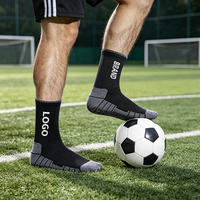 Chaussettes de football personnalisées avec grip antidérapant professionnel, chaussettes de football pour hommes, chaussettes de grip avec logo personnalisé pour équipe de football
