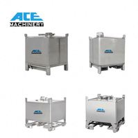Réservoir de stockage d'acide nitrique en acier inoxydable sur mesure de 1000 L, équipement chimique/conteneur IBC pour produits chimiques