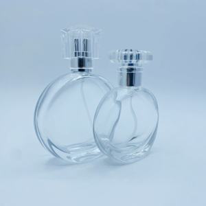 Clear Glass <b>Perfume</b> Bottles 30ml and 50ml with Plastic Cap for Fragrance <b>Dispensing</b> Personal Care Glass Jars - Product Image 4