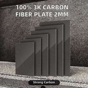 Lámina de Fibra de Carbono SHENYU 100% 3K, 100X250X1.0MM-20MM, Tejido Twill, Acabado Mate, Grosor de 2.0MM - Product Image 3