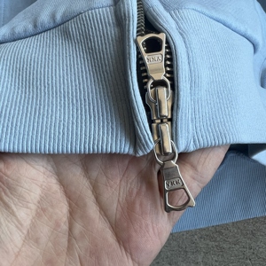Felpa con cappuccio vintage in spugna tinta unita, vestibilità ampia e squadrata, con zip, rosa, personalizzabile con ricamo, stile streetwear - Product Image 4