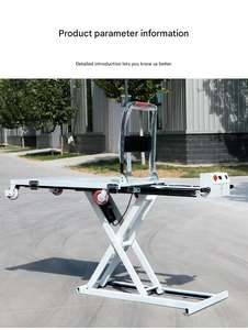 Mesa elevadora de tijera, carro de camión, elevador hidráulico eléctrico portátil, carro de mano plano, tipo tijera, camión Simrek para manejo a bordo - Product Image 3