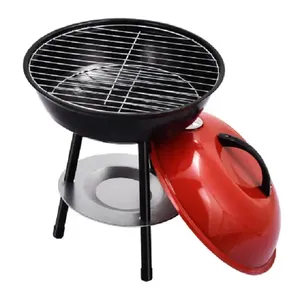 Parrilla de Carbón Portátil con Forma de Manzana Redonda, Horno de Barbacoa Pequeño para Exteriores - Product Image 3