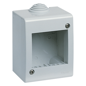 Scatola Elettrica Vimar 68x93x56mm IP40 Grigia per Montaggio a Parete - Product Image 1