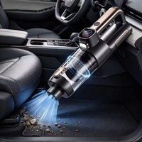 Aspirateur de voiture portable sans fil multifonctionnel 3-en-1 6000 mAh ABS, aspiration puissante 17000 Pa, utilisation à sec pour voiture