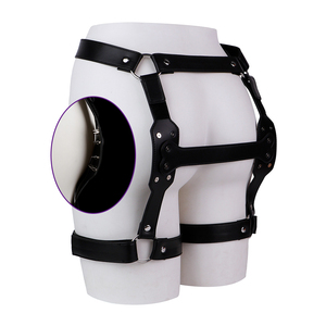 Arnés de cuero con pinchos para caderas y piernas, para sujeción de pie en pie, BDSM, Bondage corporal, fetichismo gay, juguetes sexuales para parejas esclavas. - Product Image 1