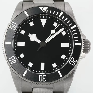 Montre de plongée automatique mécanique en acier inoxydable, verre saphir, aiguilles, résistante à l'eau 30 bars, sport, luxe, unisexe - Product Image 1