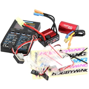 CSKY <span class=keywords><strong>Hobbywing</strong></span> QuicRun-WP-16BL30 Contrôleur électronique de vitesse (ESC) sans capteur <span class=keywords><strong>30A</strong></span> + Moteur Kv4500 + Carte de programmation pour voiture 1/16 1/18 - Product Image 1