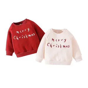 Penjualan laris sweater Natal pullover Selamat Natal sweatshirt untuk anak-anak bayi laki-laki dan perempuan