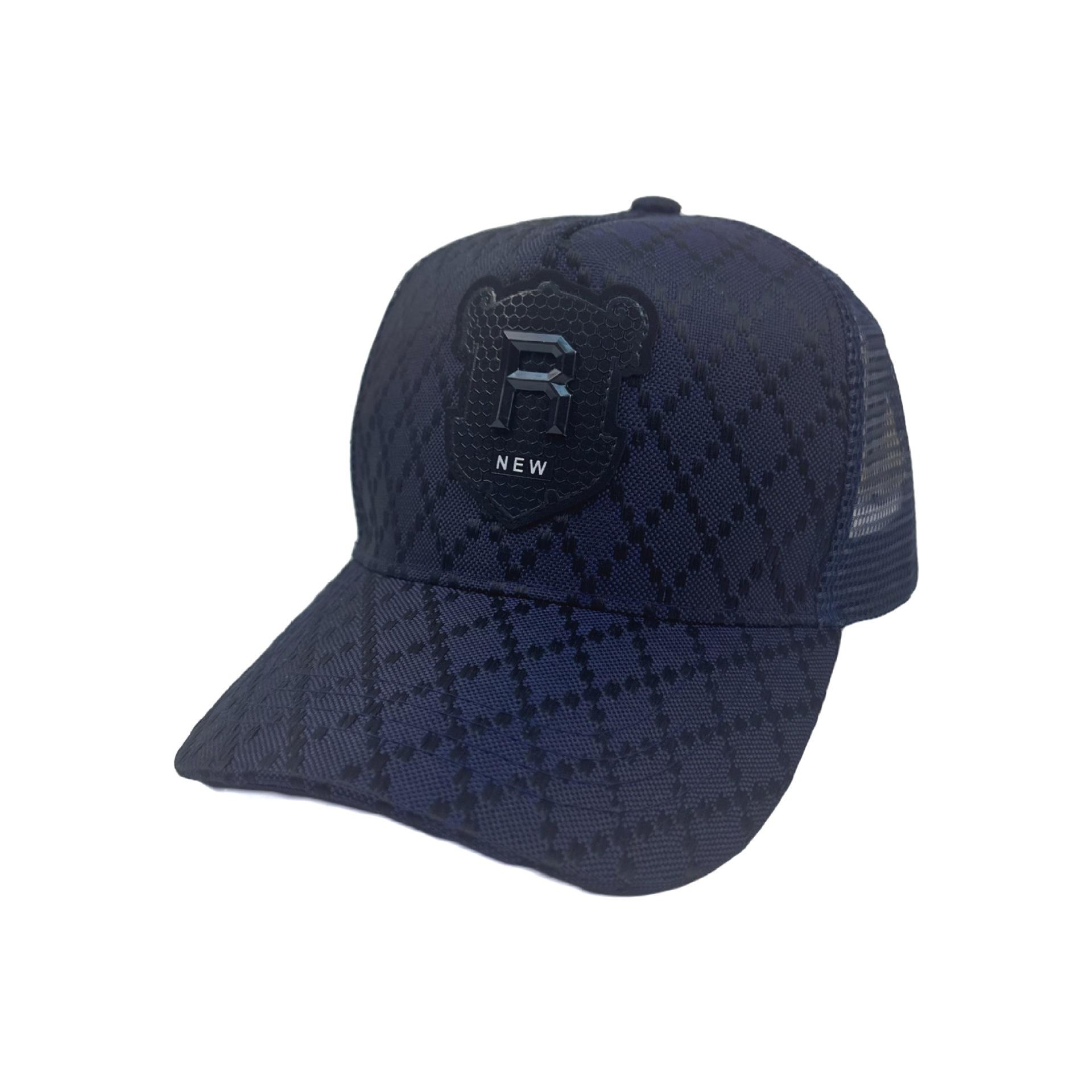 Bleu marine [casquette en maille marquée R]
