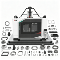 Conjunto de mecanizado CNC de tipo pórtico de alta precisión de 5 ejes para control individual, para torneado de piezas metálicas de latón, acero inoxidable y aluminio