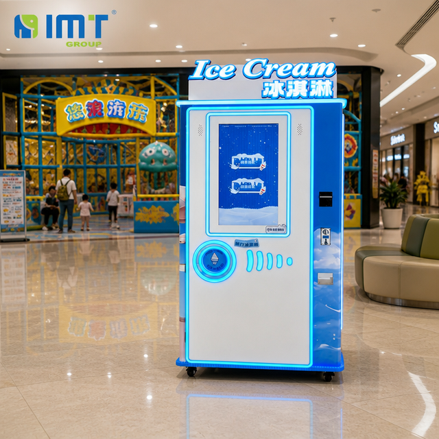 Commercial Automatic Self Service Soft Serve Ice Cream Vending Machine with Touch Screen for Shopping Malls and Indoor Retail