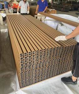 Home Outdoor Wand dekoration Geriffelte Wand verkleidung Wpc Wand paneele Wasserdichte Co-Extrusion platten - Product Image 6