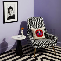 Fauteuil de loisirs universel à haut dossier, meuble tapissé, moderne, avec jambes dorées, en tissu velours, pour salon