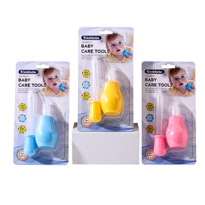 2 adet Set dağıtıcı damlalık bebek burun aspiratör bebek burun taşınabilir bebek burun temizleyici cihaz seti - Product Image 1