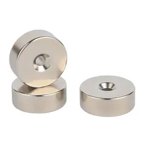 China Factory Customized Topfmagnete NdFeB Cup Shape Round Base Neodymium Pot Magnets Disc Countersunk Hole Magnet