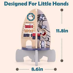 <span class=keywords><strong>Cube</strong></span> <span class=keywords><strong>d</strong></span>'activités <span class=keywords><strong>en</strong></span> <span class=keywords><strong>bois</strong></span> avec abaque, labyrinthe <span class=keywords><strong>d</strong></span>'engrenages et perles, jouet éducatif pour enfants, jeu de puzzle de <span class=keywords><strong>d</strong></span>éveloppement pour tout-petits - Product Image 2