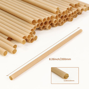 Pailles de <span class=keywords><strong>roseau</strong></span> compostables populaires pailles jetables de canne à sucre pour boissons pour le camping - Product Image 2