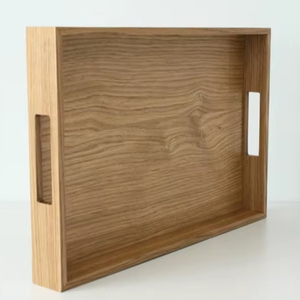 Ensemble de 3 plateaux de service en bois bohème personnalisés, écologiques et polis, pour la décoration de la maison, les mariages et les festivités de Diwali, prix avantageux - Product Image 1