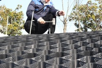 HDPE Geocell Construction Génie civil Sol renforcé Cellule GEO RV Parking Sentiers et voies Géosynthétiques matériaux
