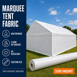 Tissu en PVC ignifuge pour bâche de tente 650 g/m² pour chapiteau, tente de réception, auvent, <span class=keywords><strong>toile</strong></span> imperméable d'extérieur en rouleau - Product Image 1