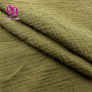 Tessuto Crêpe in <span class=keywords><strong>Mussola</strong></span> a Doppio Strato 100% Cotone Biologico Tinta Unita Multicolore per Pagliaccetti o Camicie Senza Maniche da Neonato - Product Image 6