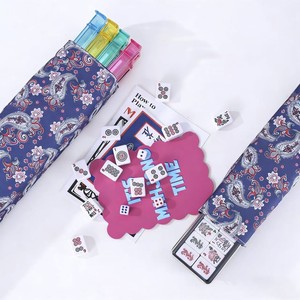 Bolsa <span class=keywords><strong>de</strong></span> almacenamiento Mahjong con estampado <span class=keywords><strong>de</strong></span> anacardos, organizador <span class=keywords><strong>de</strong></span> viaje portátil <span class=keywords><strong>de</strong></span> gran capacidad, estuche impermeable para juegos - Product Image 3