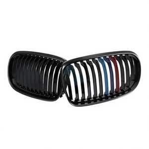 Parrilla Delantera Estilo M para Serie 3 E90 E91, Negra Tricolor, Plástico ABS Brillante, Pieza de Mejora para Parachoques, Nueva A-E90-XK-LM - Product Image 1