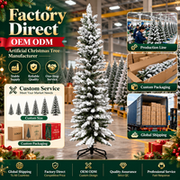 Sapin de Noël artificiel en PVC dense effet neige, idéal pour la décoration de la maison, des hôtels et des centres commerciaux - Vente en gros par le fabricant