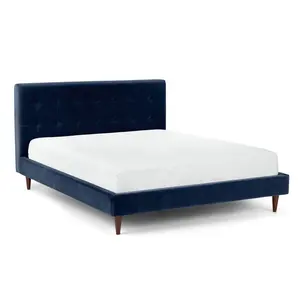 현대 침대 새로운 디자인 가구 침실 세트 럭셔리 킹 사이즈 터프트 플랫폼 침대
