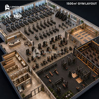 Solution Complète de Fitness : Ensemble d'Équipements de Gymnastique Commerciale OEM de 1500 m² Direct Usine – Machines de Musculation et Cardio à Charge Libre